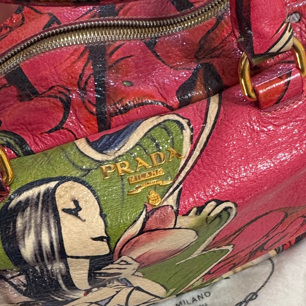 Prada Fairy Bag in Peonia James Jean Collaboration - Picture 2 of 16